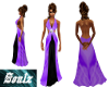 Purple Black Gown