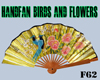 Handfan birds and flower