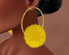 Pom Pom Hoop Earrings