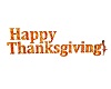 Happy Thanksgiving Sign