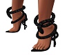 Black Snake Heels