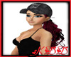 Bad Girl Hat W/Red Hair