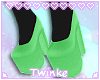 Heels w/ Socks | Lime