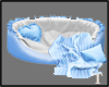 baby blue pet bed
