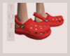 Red Crocs shoes