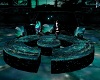 Teal Round Couch