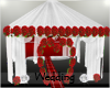 Red  Silver Wedding Tent