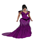 Purple Feather Gown