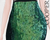 !A green glitter skirt