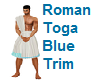 Roman Toga Blue Trim
