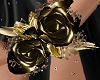 Dark Gold Wrist Flowers
