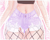 F. Fishnet Shorts Lilac