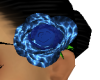 Blue Rose Hair Flower
