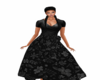 Black floral Retro dress