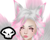Pink tip Kitsune ears
