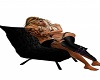 cuddle kiss chair- black