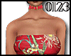 *0123* Red Floral Dress