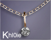 K bronze diamond neck