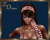 usa scarf hair