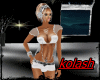 K*sexy white shorttop