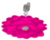 Pink Flower Earings