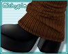 Knit Wrap Boots/Brown
