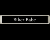 Biker Babe sterling tag