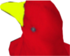 Red bird wit yellow beak