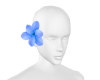 (7K)Blue Hair Flower (R)