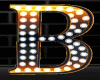 B Orng Letter Neon Lamp