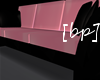 [bp] black/pink 3 seater