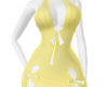 Cutout Bow Dress Yellow
