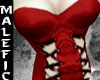 +m+ red goth corset