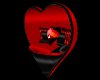 Blk&Red Heart Seat for 2