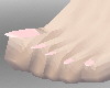 light pink toe nails