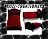 Red and Black bed