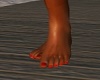 Realistic feet pink nail
