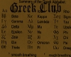 Greek Club Table #2