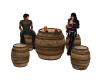 Barrel Table w Chairs