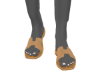 H Slippers Tan