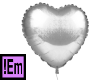 !Em Silver Heart Balloon