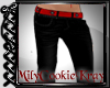 Ema Red & Black Jeans