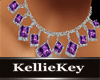 Necklaces purple 