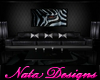 zebra & leather room