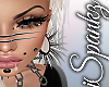 Glitter Spike Earring