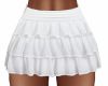 white Ruffle mini Skirt