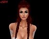 Dk Red Long Front Plaits