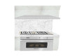 white cabinet stove