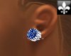 Blue & Diamond Studs