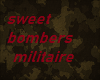 sweet bombers militaire